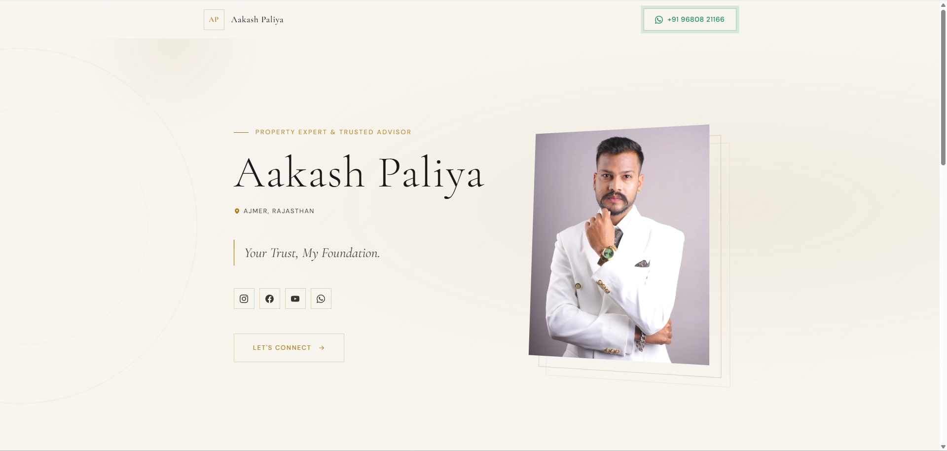 Real Estate - Aakash Paliya website example