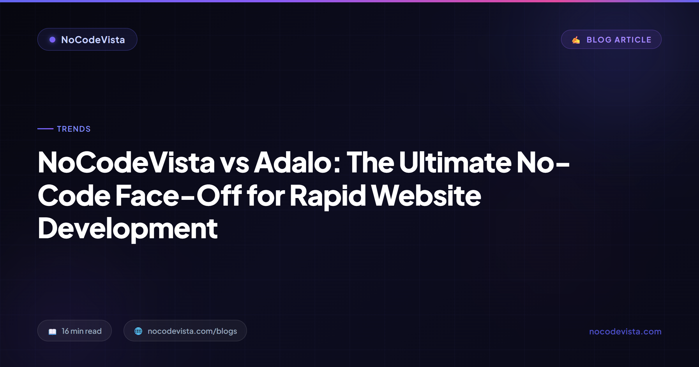 NoCodeVista vs Adalo (2026): Sites or Mobile? | NoCodeVista