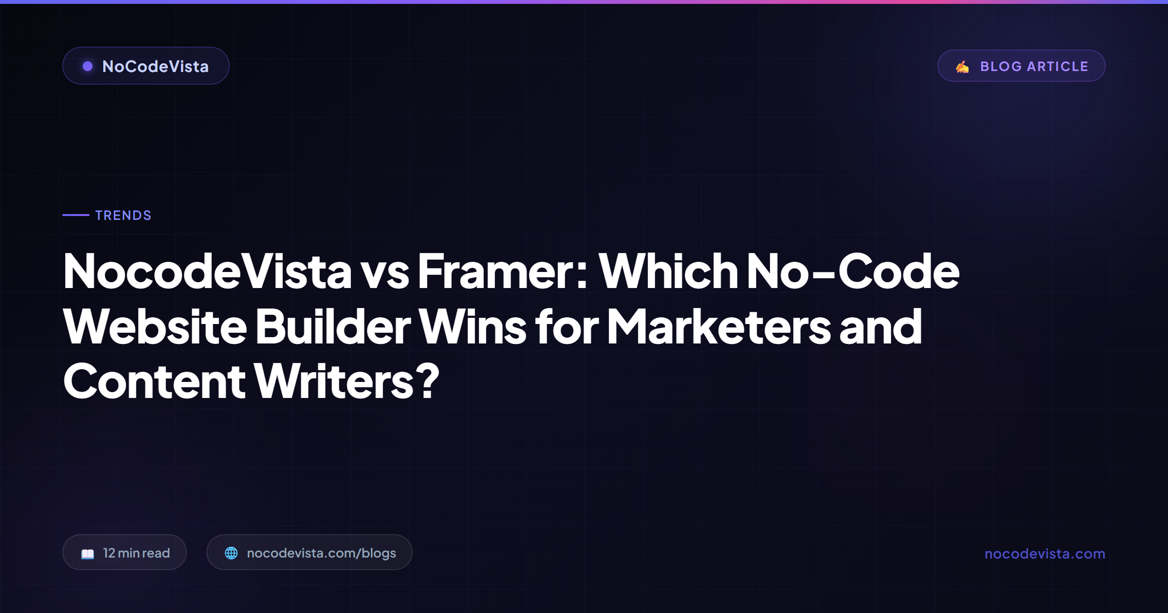 NoCodeVista vs Framer (2026): Speed vs Design? | NoCodeVista