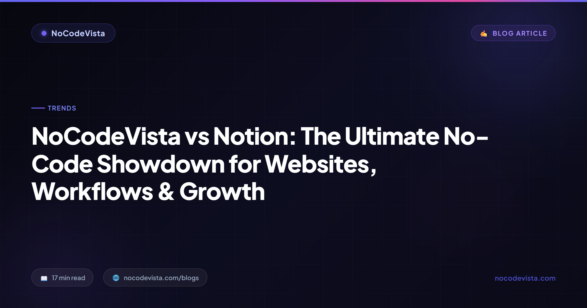 NoCodeVista vs Notion (2026): Website or Wiki? | NoCodeVista