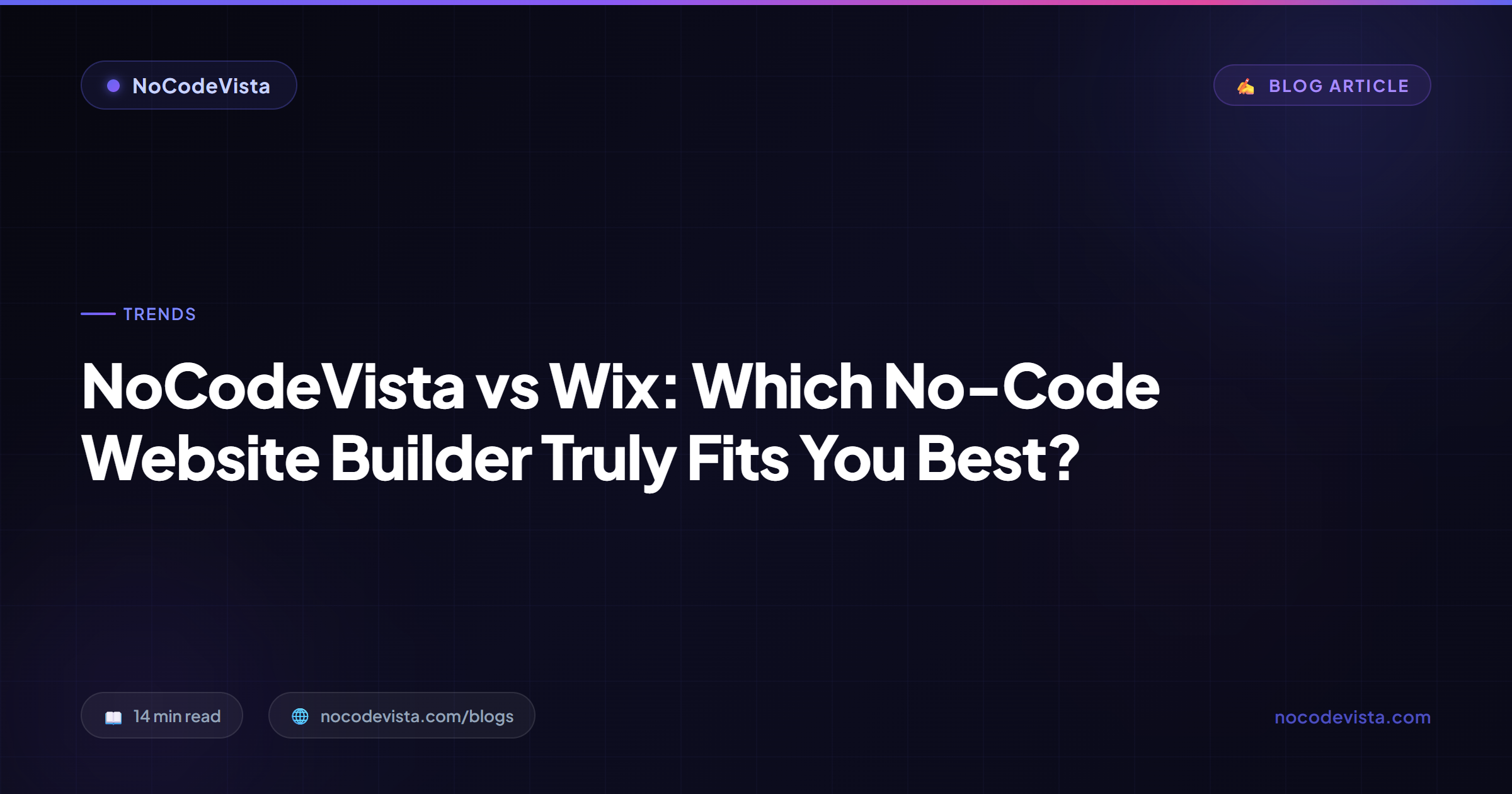 NoCodeVista vs Wix (2026): Speed or Templates? | NoCodeVista