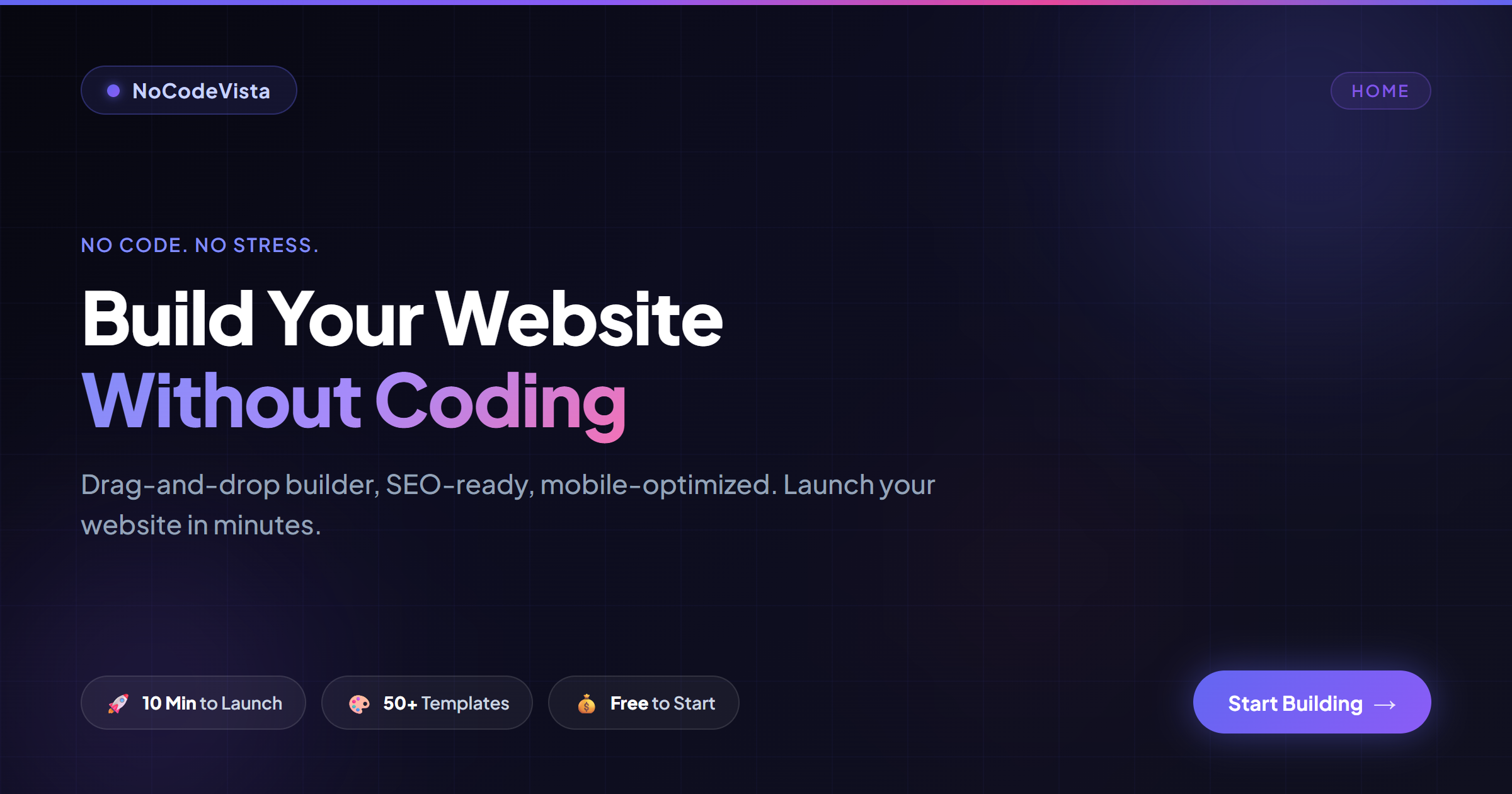NoCodeVista screenshot 1